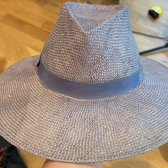 Eugenia Kim Hat Harlow Purple Straw Fedora OS - Picture 6 of 7